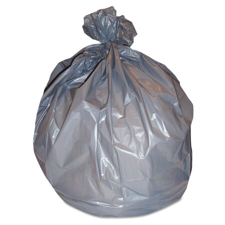 Heritage 33 gal Trash Bags, 33 in x 40 in, Super Heavy-Duty, 1.5 mil, Silver, 100 PK H6640AS